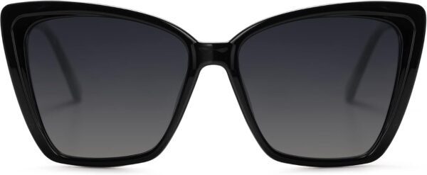 Trendy Polarized Sunglasses For Women Retro Womens Oversized Square Cat Eye Sun Glasses UV Protection
