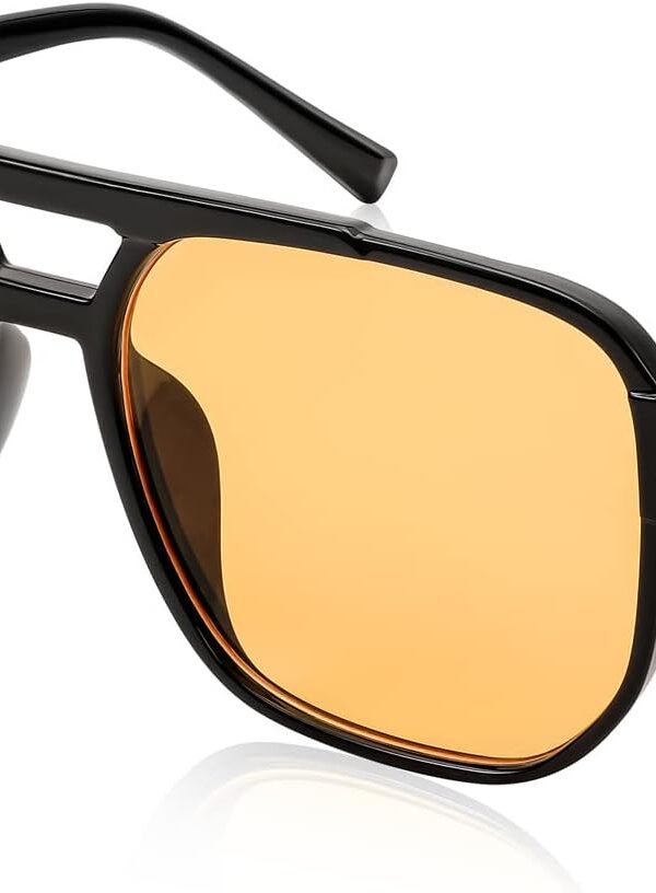 Retro Square Aviator Sunglasses Women Men